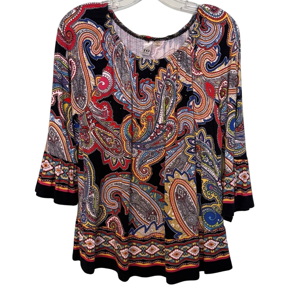 Thomas and Olivia paisley top